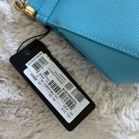 Dolce & Gabbana Small Miss Sicily Leather Satchel Sky Blue - Picture 4 of 14